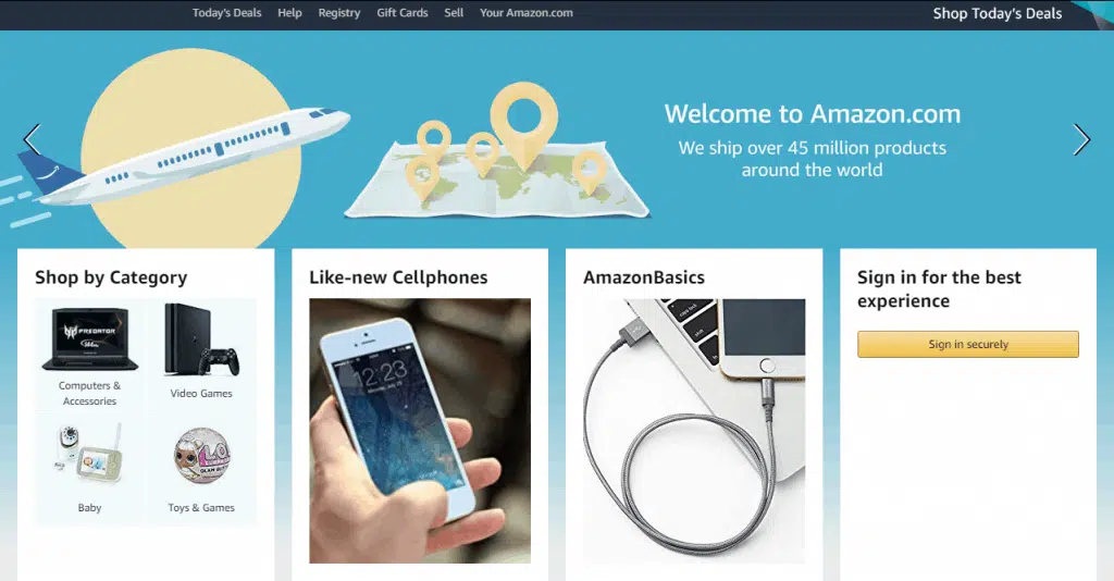 Amazon.com screenshot